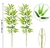 Planta artificial de bambu verde, realista. - Float Decorações