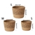 Cesta de plantas de palha, vasos de plantas - Float Decorações