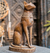 Escultura de Gato Egípcio, Gato Deus Faraó, Resina Artesanato.
