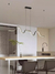 Lustre Pendente Minimalista, Pendente Linear de LED, Lustre de Luxo Nórdico - Float Decorações