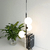 Pendentes Bolas de Vidro, 2 e 3 Pontos de Luz, Moderna e Minimalista, Cabeceira de Quarto, Sala de Jantar. - Float Decorações