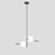 Pendentes Bolas de Vidro, 2 e 3 Pontos de Luz, Moderna e Minimalista, Cabeceira de Quarto, Sala de Jantar. - Float Decorações