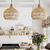 Lustre Pendente Estilo Japonês feita à mão em rattan. - comprar online