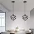 Pendente Geométrico Minimalista, Metal Retrô Industrial - Float Decorações