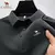 Polo elástico de seda de hielo de camello bordado - tienda en línea