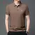 Polo de seda de camello bordado - Leone