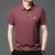 Polo de seda de camello bordado