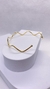 Bracelete zigzag minimalista
