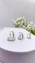 Trio de argolas cravejadas - comprar online