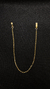 Pulseira masculina Cartier fina - dourada