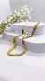Choker malha fio alemão - dourado