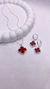 Conjunto trevo - vinho