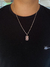 Corrente masculina com pingente cruz - comprar online