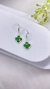 Argolinha trevo - Verde - comprar online