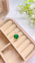 Colar gota coração- verde