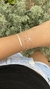 Pulseira laço cristal minimalista
