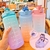 Kit 03 Garrafas de Água Squeeze Motivacional 300ML+900ML+2000ML-Cor aleatória - comprar online