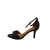 Vizzano Sandalia Salto Medio Feminino Salto Fino Preto Elegante na internet