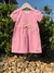 Vestido Rosa com Laço em Perolas - comprar online