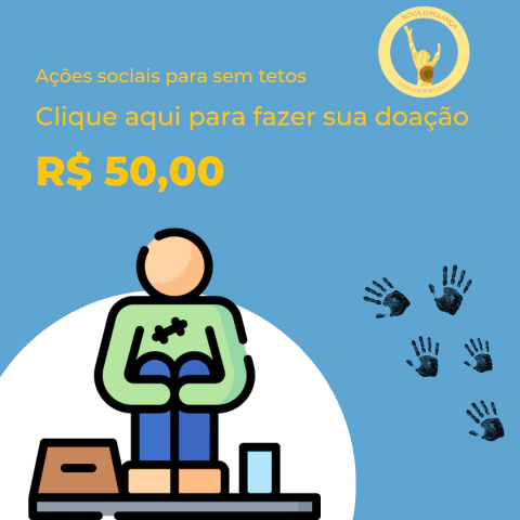 Ações sociais para moradores de rua.