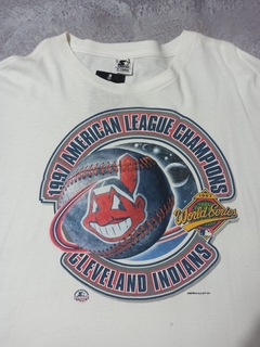 T-shirt Starter Cleveland Indians¹ título de 1997 world séries TAM: XL - comprar online
