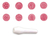 Kit Carimbos Jardim Encantado Rosa Bebê - 9 Pc
