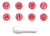 Kit Carimbos Fundo Do Mar Rosa Bebê - 9 Pc