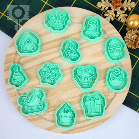 Cortadores Biscoito Natal Advento 4cm 12pcs Part#1