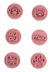 Kit Carimbos Pets Rosa Bebê (2 Cm) - 7 Pc