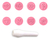 Kit Carimbos Amor Rosa Bebê - 9 Pc