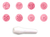 Kit Carimbos Essenciais Rosa Bebê - 9 Pc