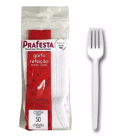 GARFO REFEIÇÃO CRISTAL PRAFESTA COM 50 UNIDADES - 7040 - comprar online