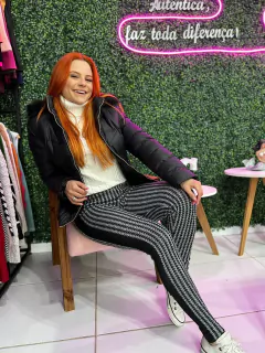 Calça em lazinha xadrez