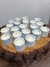 Potinho de cimento hexagonal com vela - loja online