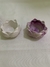 Imagem do Flor de cimento e flor com vela aromática