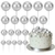 Esfera Decorativa Plateada 20 pcs - comprar online