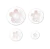 Expulsadores Flor Durazno x4