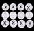 Expulsadores Navidad X4 Blancos #5