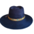 Sombrero Indiana Azul Marino - Gamuza - CAPPELLO