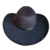 Sombrero Vaquero California, Negro - Forrado en internet