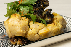 BROCOLIS Y COLIFLOR AHUMADOS CON ALIÑO DE OLIVA Y AZAFRÁN - comprar online