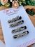 Hair clips em veludo com stras na internet