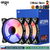 Imagem do Aigo-ventilador argb com efeito aurora, 12cm, 120mm, rgb, 4 pinos, pwm, 12cm, au
