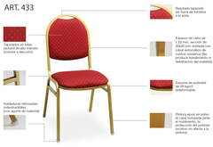 4140 SILLA FIESTA CON Y SIN BRAZOS en internet