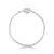 Pulseira Para Berloques Life Coração Cravejado 2.4MM Maleável