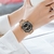 Lige relógio feminin - pulseira de quartzo relógio movimento simples à prova d'água