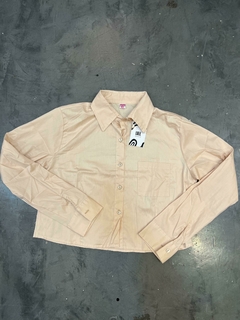 CAMISA CROP POPLIN
