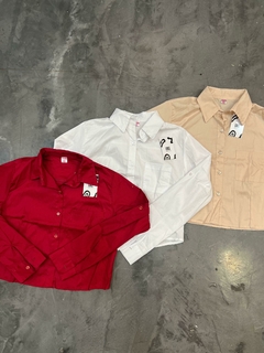 CAMISA CROP POPLIN - comprar online