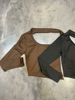 TOP LAZO LYCRA UNA MANGA - comprar online
