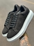TENIS ALEXANDER MCQUEEN PRETO COURO CAMURÇA SOLA BRANCA